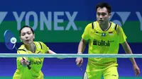 Penampilan Hafiz Faizal/Gloria Emanuelle Widjaja pada perempat final All England 2020, Jumat (13/3/2020). (PBSI)