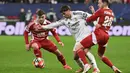 Hingga akhir pertandingan, kemenangan 3-0 Real Madrid atas Brest tidak berubah. (Damien MEYER/AFP)