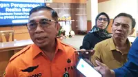 Penata Penanggulangan Bencana Ahli Madya BPBD Jawa Timur, Sriyono di kantor Dinas Kominfo Jatim, Kamis (11/9/2025). (Foto: Liputan6.com/Dian Kurniawan).