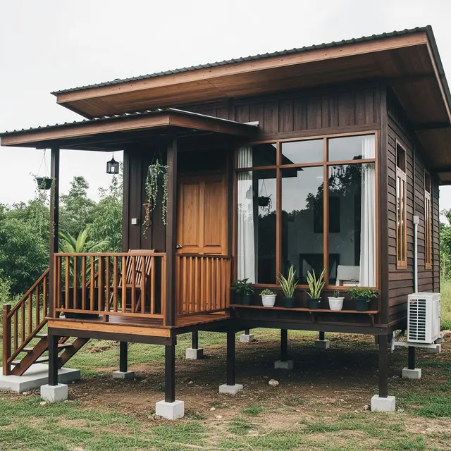 Desain Rumah Kampung Estetik Budget Terbatas (Image by Gemini AI)