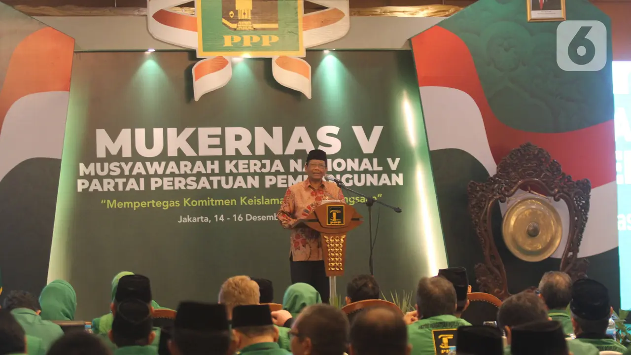 Menteri Mahfud MD Buka Mukernas Ke-V PPP