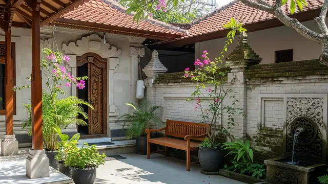 Halaman Rumah di Plester