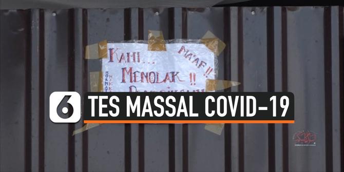 VIDEO: Takut Tes Massal Covid-19 Warga Kunci Rumah