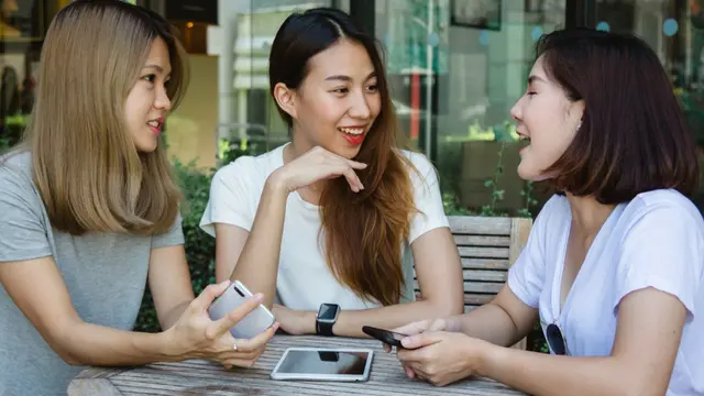 Friends Talking