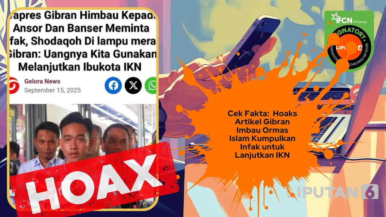 Cek fakta artikel Gibran imbau ormas Islam kumpulkan infak untuk lanjutkan IKN