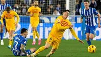 Tiga gol kemenangan Barcelona dicetak oleh Robert Lewandowski, Ilkay Gundogan, dan Vitor Roque. (AP Photo/Alvaro Barrientos)