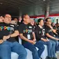 Menteri BUMN Rini Soemarno memimpin upacara inaugurasi pegawai BUMN yang lolos Program Perekrutan Bersama (PPB) yang dibuka pada Maret lalu. (Liputan6.com/Tommy Kurnia)