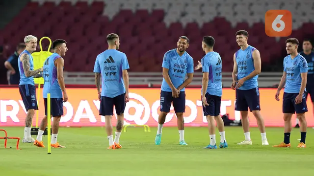 Latihan Resmi Timnas Argentina Jelang Laga FIFA Matchday Melawan Timnas Indonesia