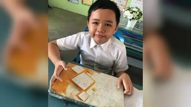 Haiqal Iskandar dan kecerdasannya menggambar tokoh-tokoh komik.