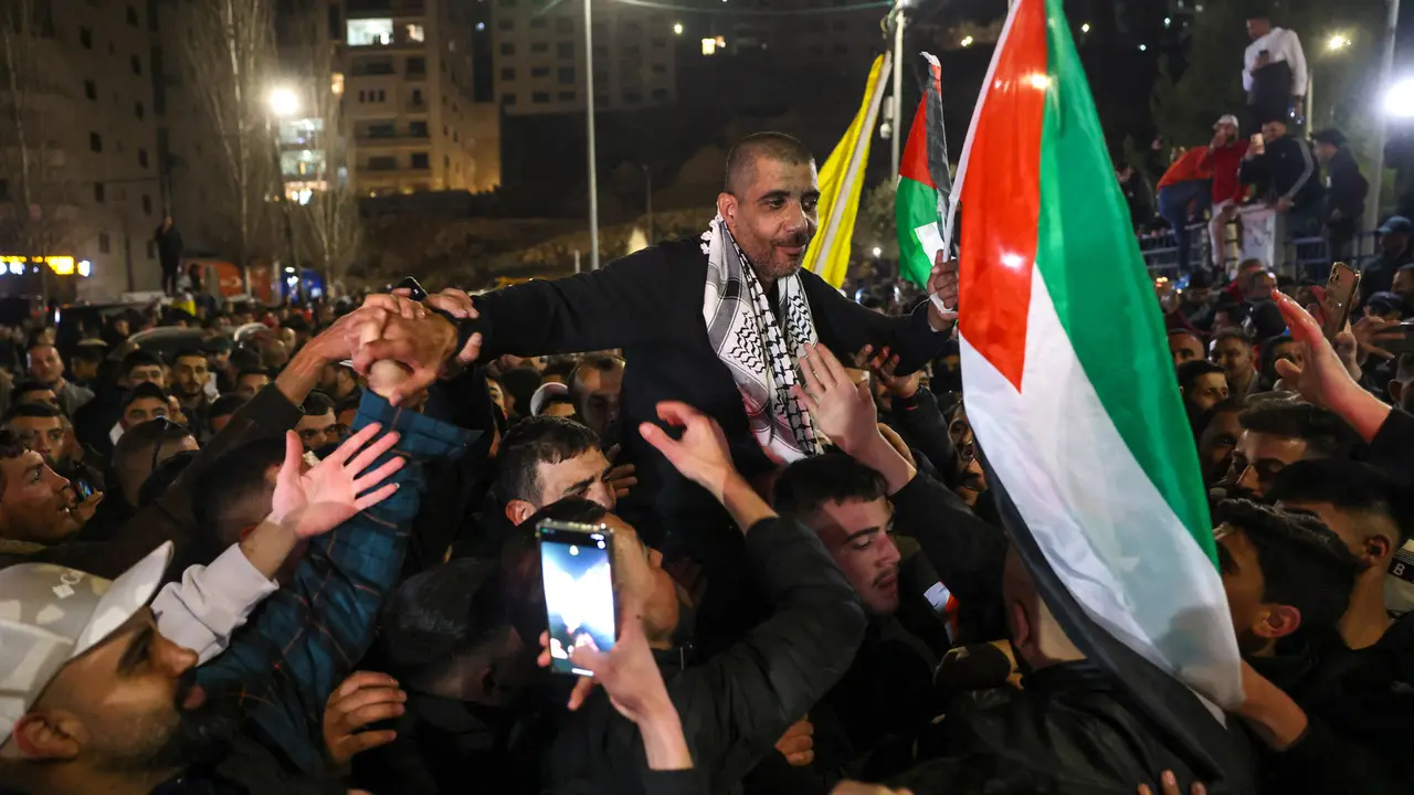 Penyambutan Ratusan Tahanan Palestina yang Dibebaskan Israel