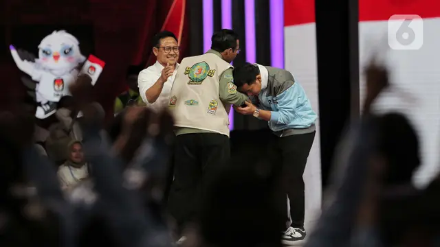 Momen Akhir Pelaksanaan Debat Keempat Capres-Cawapres Pemilu 2024