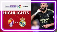 Berita video highlights Liga Spanyo, Real Madrid kalahkan Real Valladolid berkat dua gol Karim Benzema, Sabtu (31/12/22)