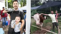 Rayyanza alias Cipung kurban sapi 1,1 ton pakai uang sendiri. (Sumber: Instagram/raffinagita1717 / YouTube/Rans Entertainment)