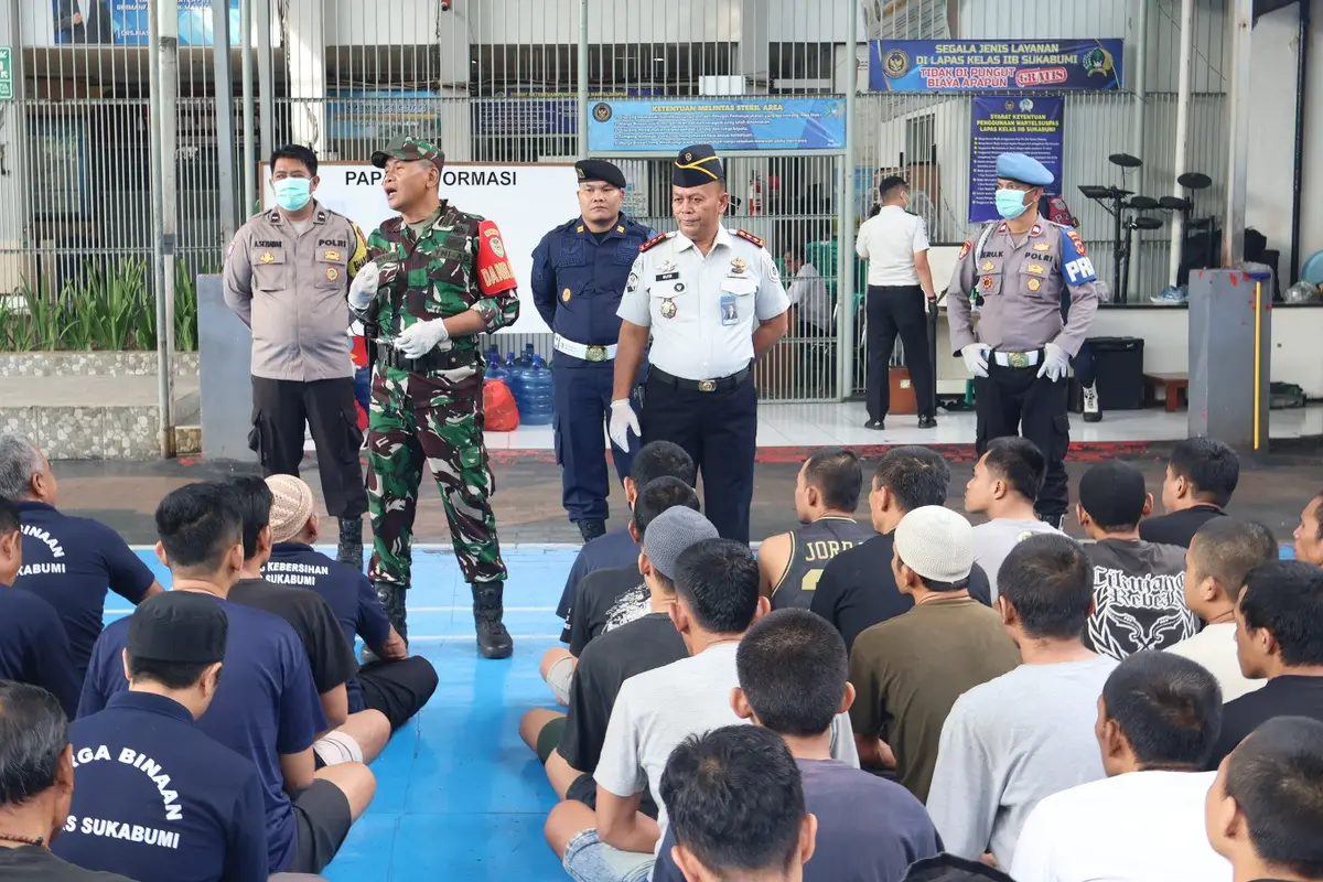 Sajam Rakitan hingga Makeup Terjaring Saat Razia di Lapas Sukabumi, Ada Tes Urine