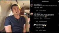 Komentar kocak rekan artis saat mengetahui Raffi Ahmad jual private jet di Instagram. (Sumber: YouTube/deHakims Story / Instagram/raffinagita1717)