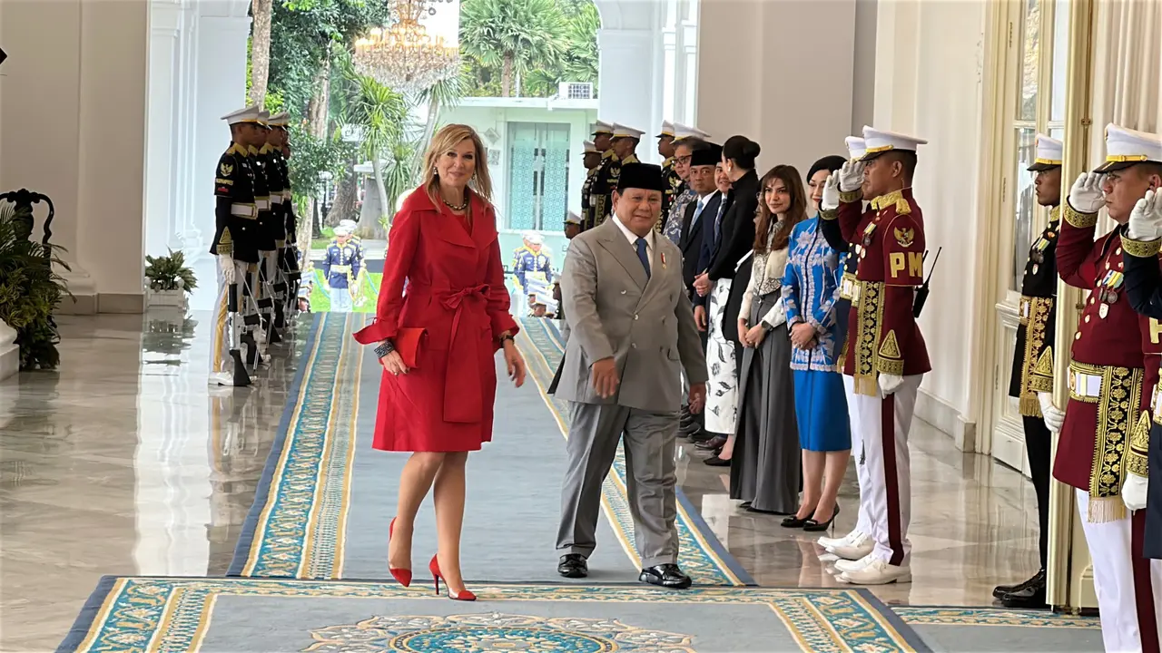 Presiden Prabowo Subianto menerima kunjungan kerja dari Ratu Maxima dari Kerajaan Belanda, Kamis (27/11/2025).