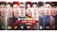 Jadwal MPL ID S14 Hari Ini 9 Agustus 2024: Fnatic Onic vs Team Liquid ID Muka Musim. (Doc: MPL Indonesia)