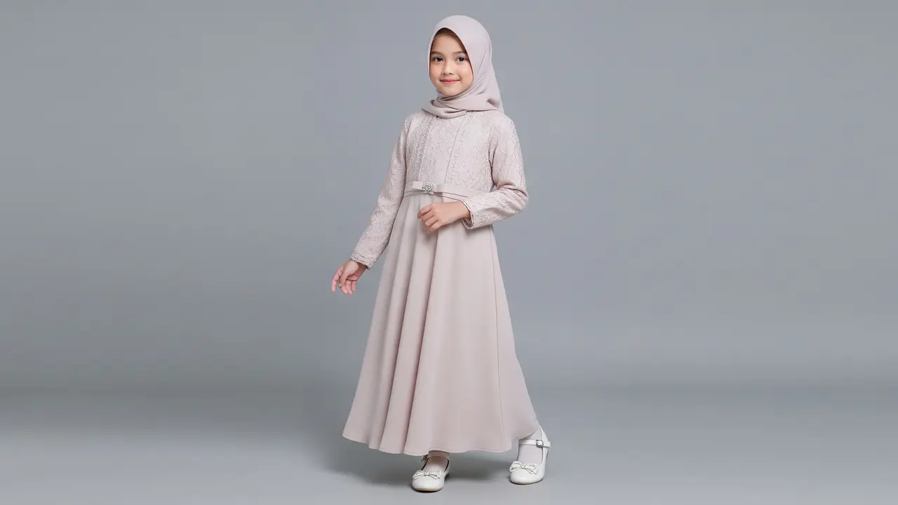 Gamis Terbaru Anak Perempuan Anti Gerah dan Cocok untuk Acara Kondangan