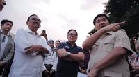 Menteri Perumahan dan Kawasan Permukiman (PKP) Maruarar Sirait meninjau lokasi lahan kosong milik Perumnas di Pulogebang, Jaktim. (Foto: Perumnas)