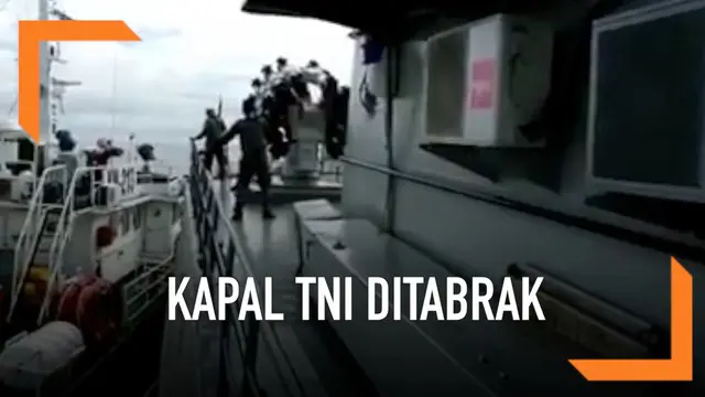 VIDEO: Detik-Detik Kapal TNI Ditabrak Kapal Vietnam