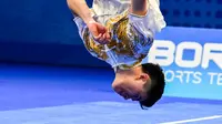 Dia berjuang melawan rival dan kondisi cedera. (Ishara S. KODIKARA/AFP)