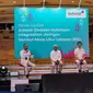 Indosat Ooredoo Hutchison optimalisasi jaringan di 300 titik keramaian di seluruh Indonesia selama mudik dan libur Lebaran 2022. (Ki-ka) SVP Corpcomm IOH Steve Saerang, Chief Regulatory Officer IOH Muhammad Buldansyah, dan SVP Head of Network Operation IOH Agus Sulistyo. (Liputan6.com/ Agustin S.W).