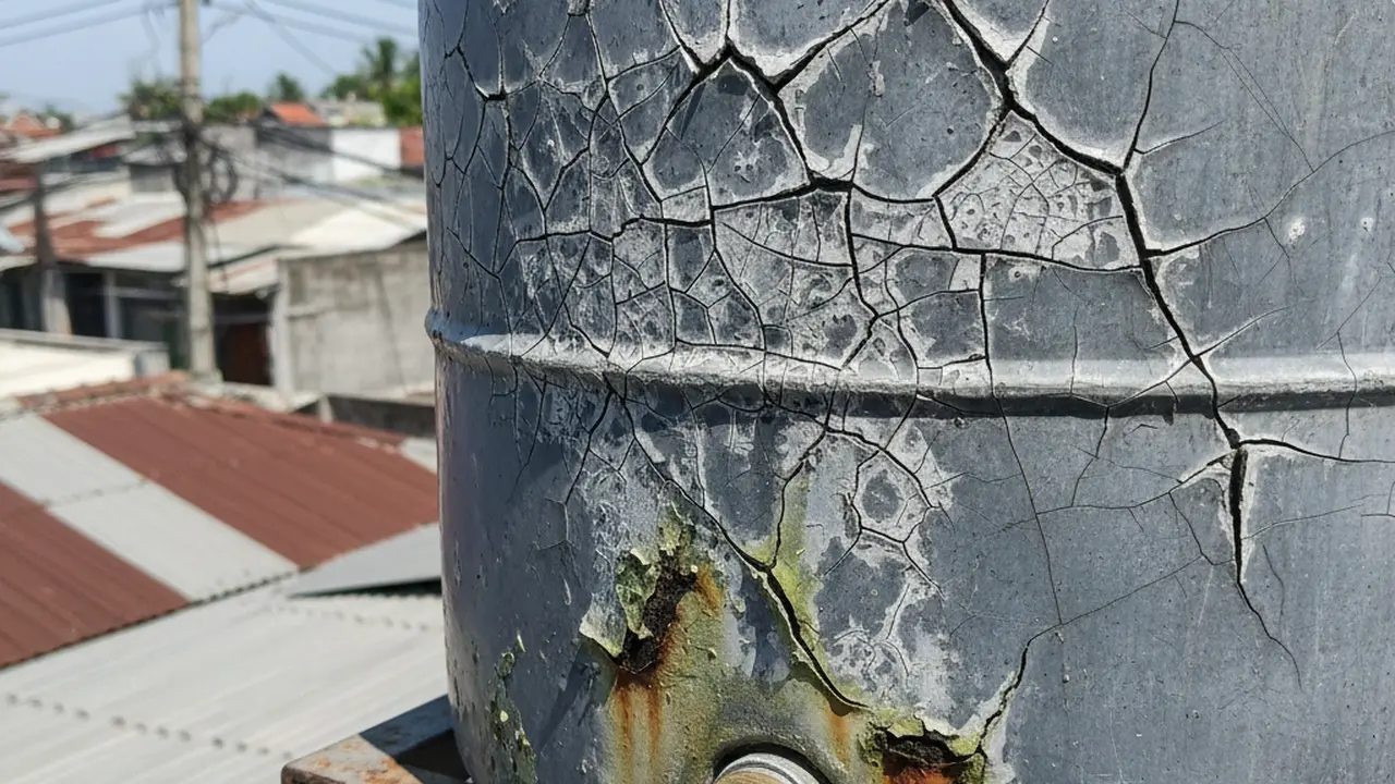 Penyebab Toren Air Retak. AI