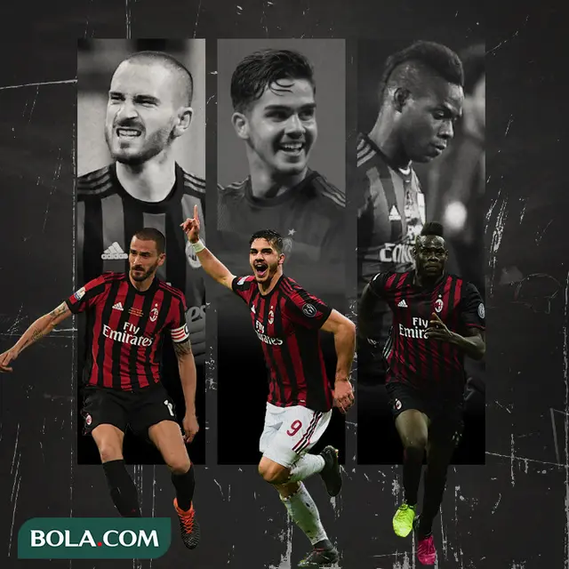Andre Silva, Leonardo Bonucci dan Mario Balotelli