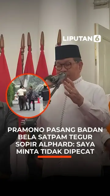 Pramono Pasang Badan Bela Satpam Tegur Sopir Alphard : Saya Minta Tidak Dipecat