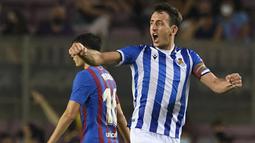 Awalnya ada enam klub yakni Granada, Real Sociedad, Alaves, Real Mallorca, Cadiz, dan Levante pada awal musim 2021-2022 tidak punya sponsor utama. Namun hingga kini tinggal tiga klub yang belum mendapatkan sponsor utama. (Foto: AFP/Josep Lago)