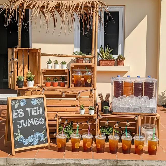 Ide Jualan Minuman Dingin di Teras Rumah Type 45 saat Musim Kemarau (Gemini AI)