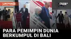 Sejumlah pemimpin dunia sudah mendarat di Pulau Bali untuk menghadiri ajang puncak Konferensi Tingkat TInggi G20 tanggal 15-16 November 2022. Mereka tiba di bandara I Gusti Ngurah Rai Bali dengan menggunakan pesawat kenegaraan.