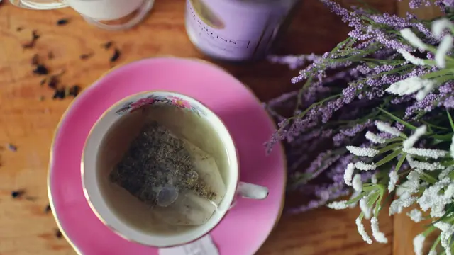 teh lavender yang menenangkan diri ketika cemas