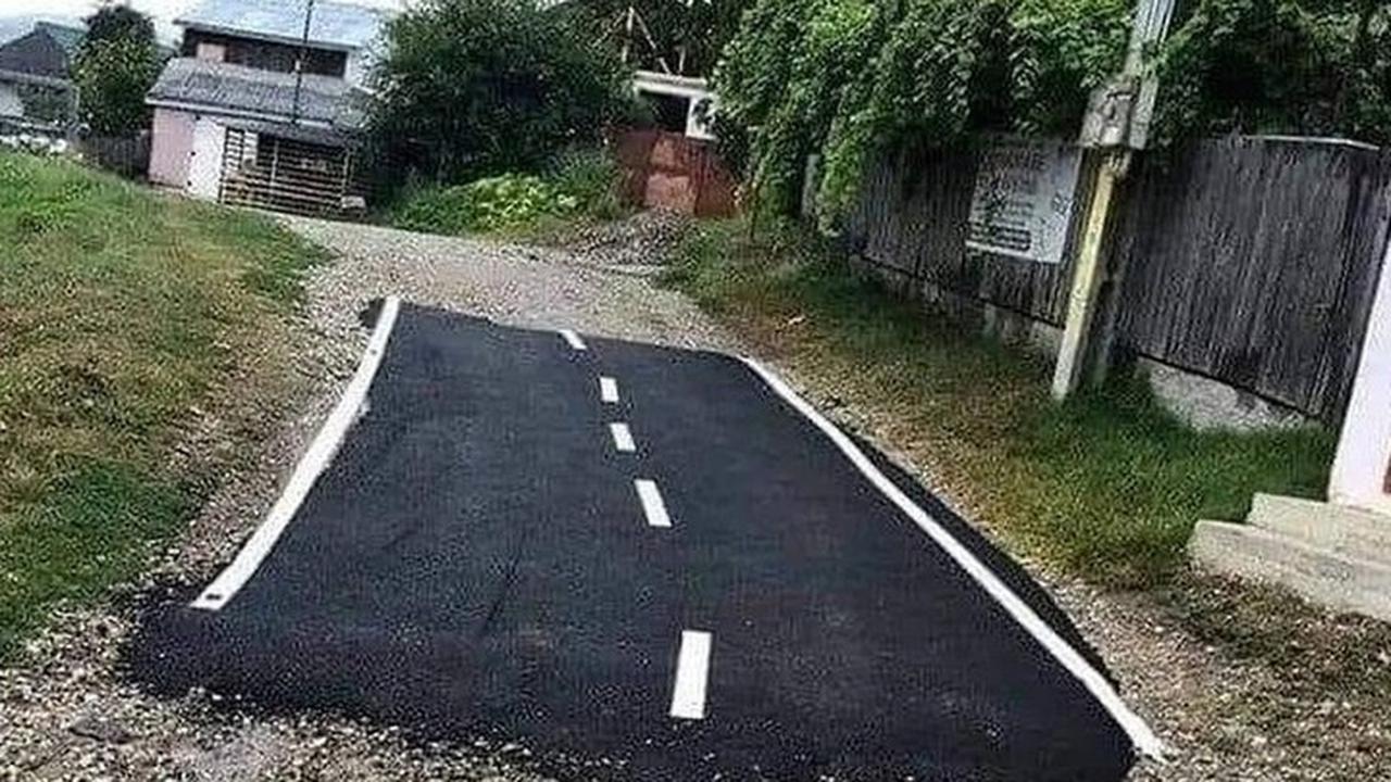 6 Potret Jalanan Aspal Ini Tak Biasa, Nyeleneh Banget