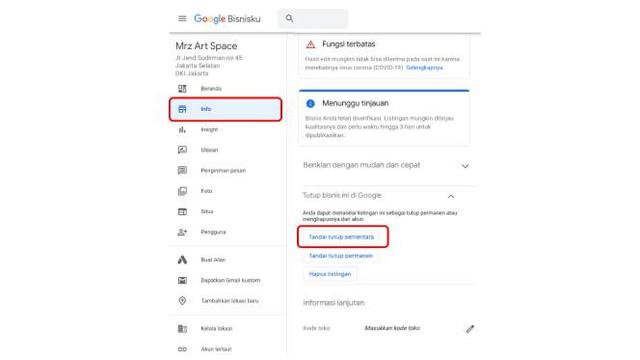 Cara Ubah Jam Operasional Usaha Lewat Google Bisnisku Di Tengah