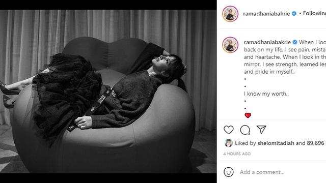 Nia Ramadhani (Foto: Instagram/@ramadhaniabakrie)