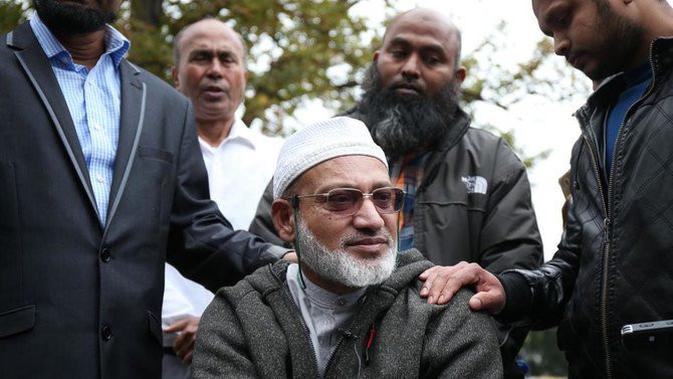 Farid Ahmed, suami dari korban penembakan di Masjid Al Noor Selandia Baru yang mengatakan telah memaafkan pelaku. (AFP Photo)