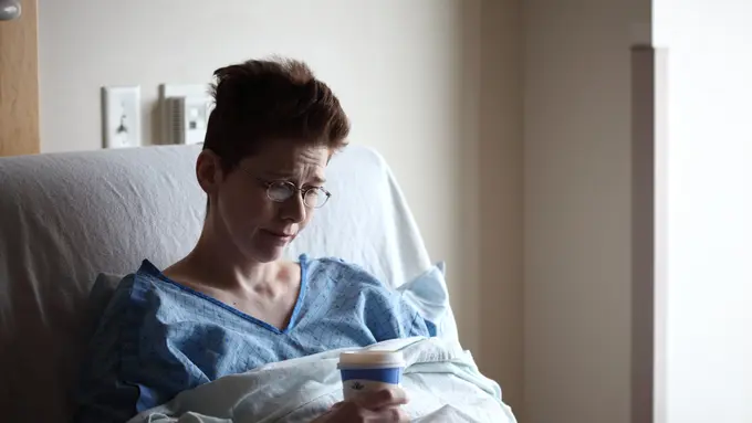 Ilustrasi tifus, sakit