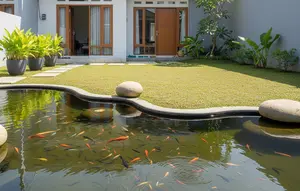 7 Desain Kolam Ikan Depan Rumah Minimalis 2026: Rincian Biaya, Ukuran dan Tips Anti Gagal