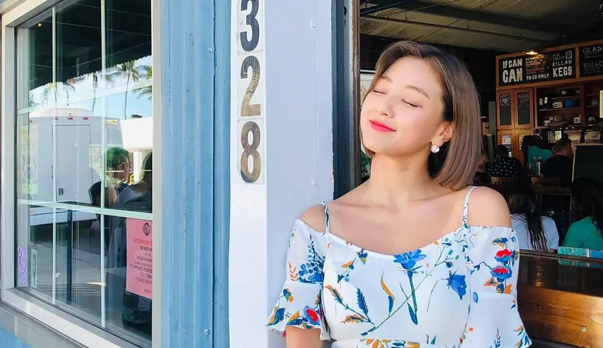 Pihak agensi dari Jihyo, JYP Entertainment membenarkan kabar kencan tersebut. (Liputan6.com/IG/twicetagram)
