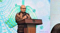 Wakil Ketua I Pengurus Pusat Perhimpunan Dokter Spesialis Penyakit Dalam Indonesia (PAPDI), Dr. dr. Sukamto Koesnoe, Sp.PD-KAI, FINASIM. Jakarta (6/8/2025) foto: Liputan6.com/Ade Nasihudin.