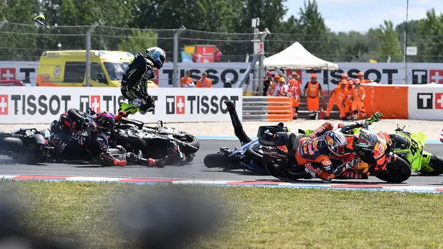 Jorge Martin Crash di Main Race MotoGP Hungaria