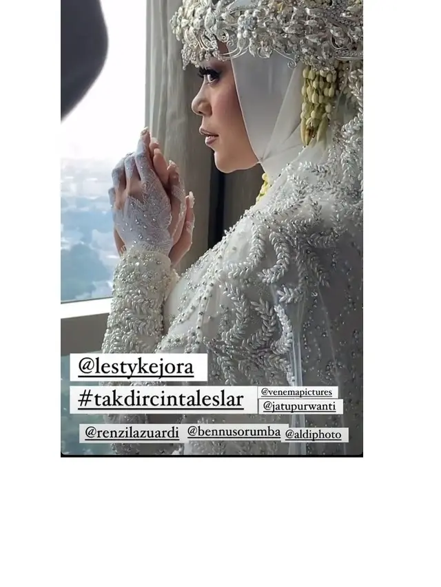 8 Detail Penampilan Lesty Kejora dalam Akad Nikah, Bikin Pangling - Hot