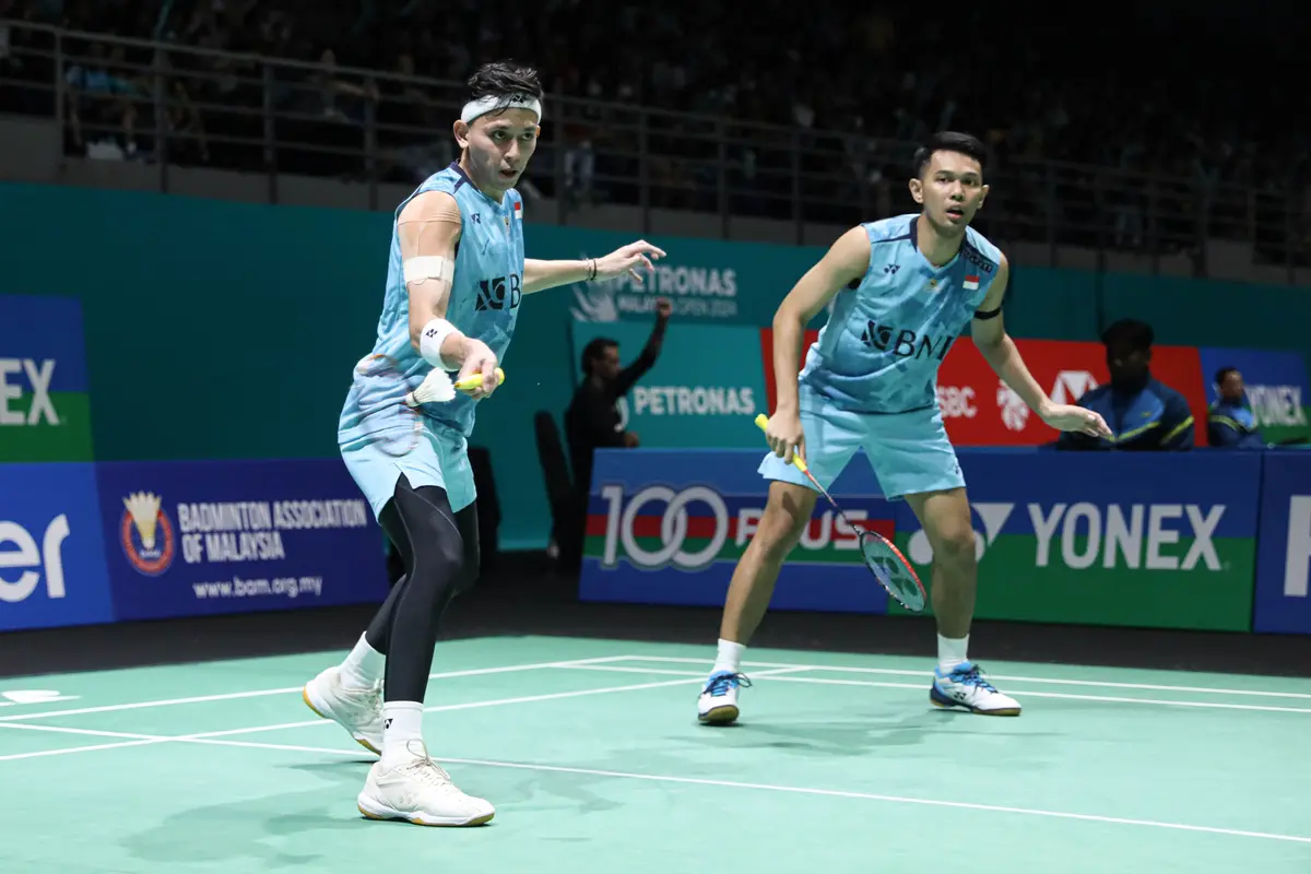 Fajar Alfian/Muhammad Rian Ardianto - Malaysia Open 2024 - Bulu Tangkis