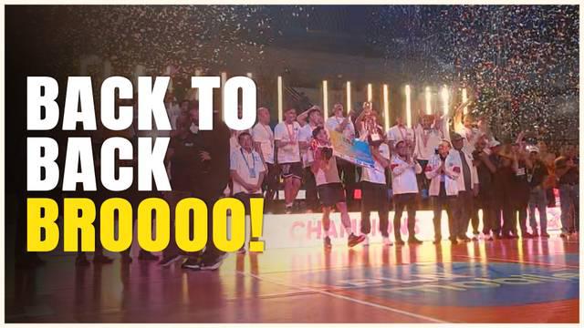 Detik-detik tim voli putra Bhayangkara Presisi menjuarai PLN Mobile Proliga 2025, usai menekuk Jakarta LavAni Livin Transmedia, di GOR Amongrogo, Yogyakarta, Minggu (11/5/2024) malam WIB.