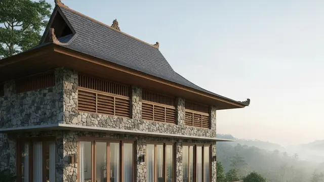 7 Model Rumah Tropis di Area Perbukitan dengan Ventilasi Alami yang Bikin Adem Sepanjang Hari, Nyaman dan Hemat Energi