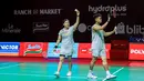 Pasangan ganda campuran Indonesia, Jafar Hidayatullah/Felisha Pasaribu merayakan kemenangan atas wakil Korea Selatan, Kim Jae Hyeon/Jang Ha Jeong dalam babak 32 besar Indonesia Open 2026 di Istora Senayan, Jakarta, Rabu (03/06/2026). (Bola.com/Bagaskara Lazuardi)