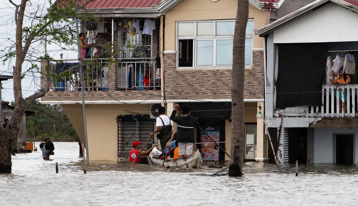 Negara kepulauan ini secara rutin dilanda sekitar 20 topan setiap tahun karena letaknya di jalur badai Pasifik. (Ted ALJIBE/AFP)