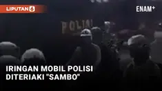 Miris! Iring-iringan Polisi Diteriaki Sambo oleh Warga