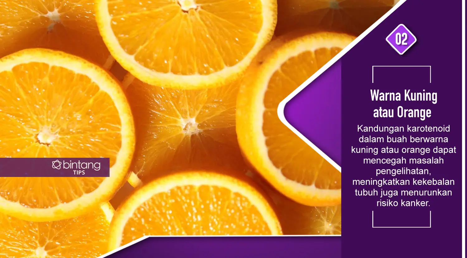 Manfaat buah dari warnanya. (Foto: Deki Prayoga, Digital Imaging: Nurman Abdul Hakim/Bintang.com)